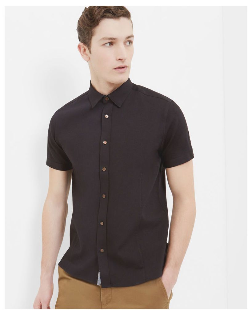 Ted Baker Modern fit Oxford shirt Black