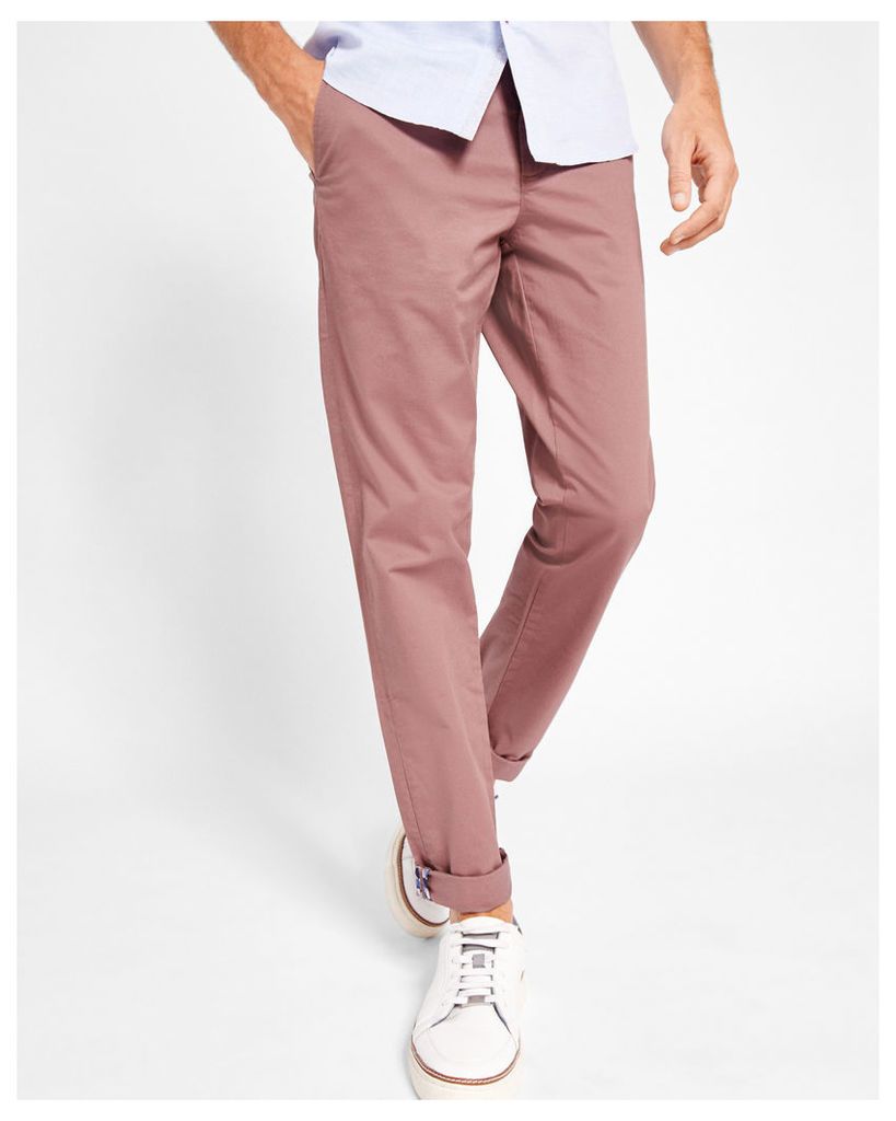 Ted Baker Classic fit chinos Pink