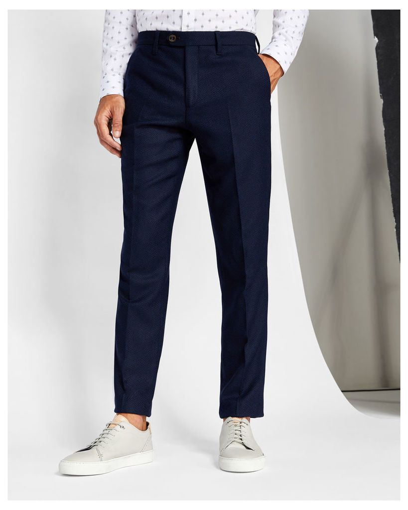 Ted Baker Textured wool trousers Navy
