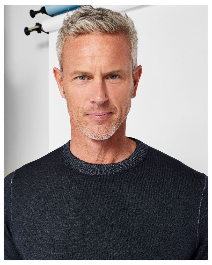 Ted Baker Washed wool jumper Charcoal