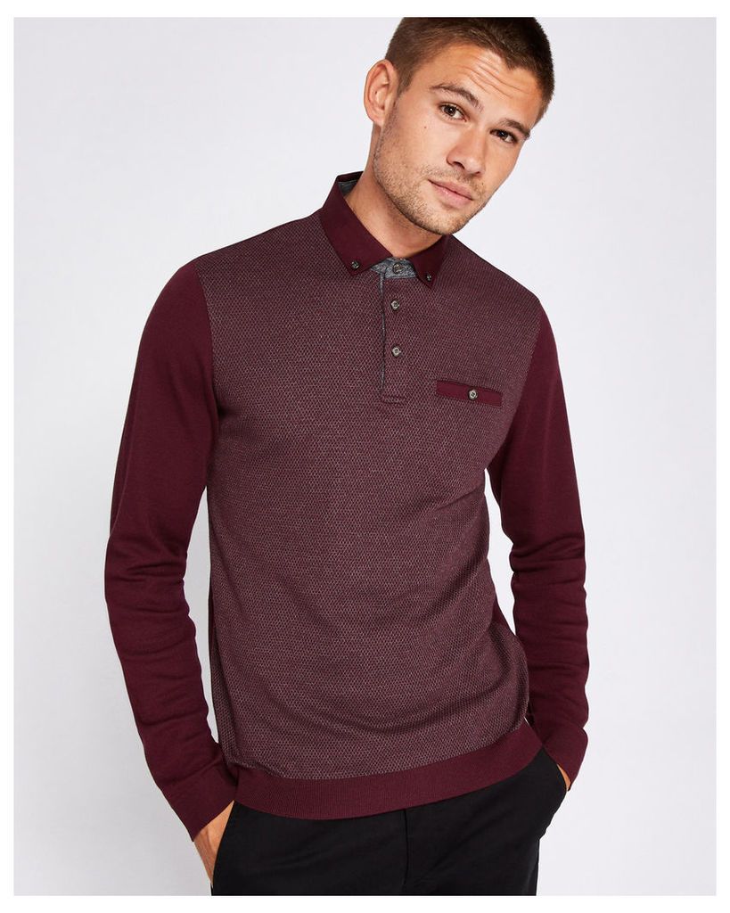 Ted Baker Mouline polo shirt Dark Red