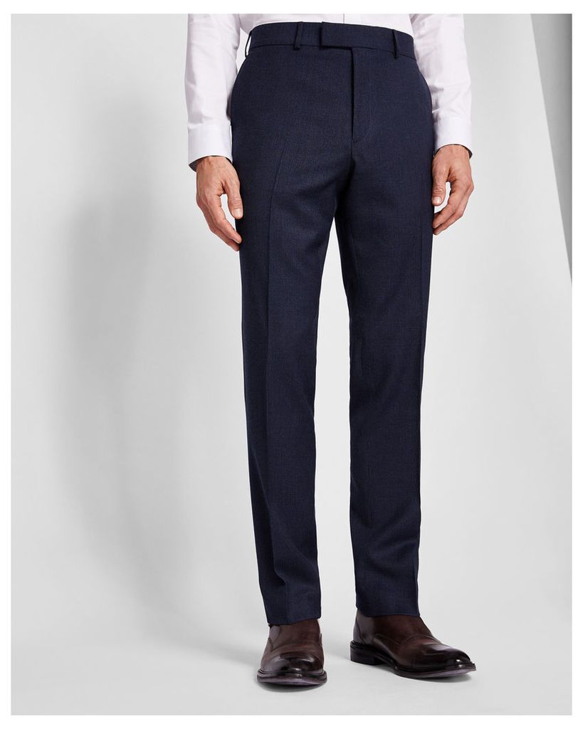 Ted Baker Sterling micro check suit trousers Blue