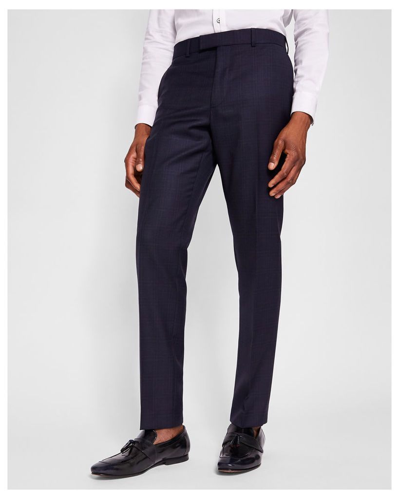 Ted Baker Sterling checked suit trousers Navy