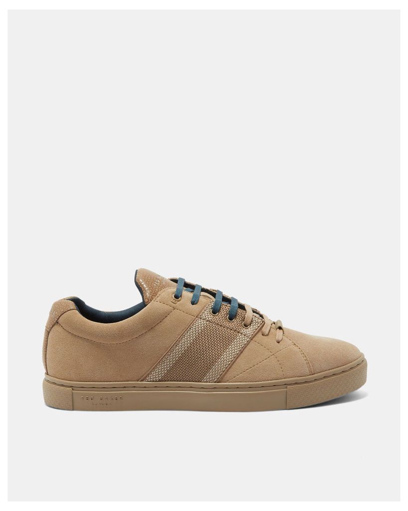 Ted Baker Suede cupsole trainers Tan