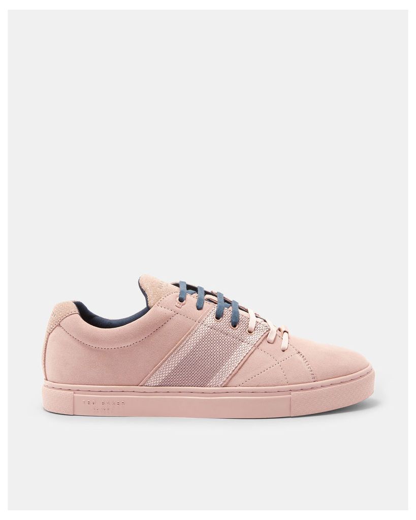 Ted Baker Suede cupsole trainers Pink