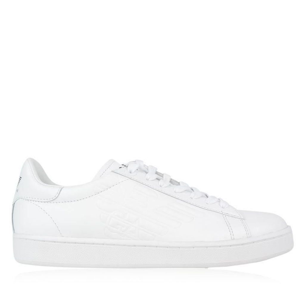 EA7 Leather Court Trainers