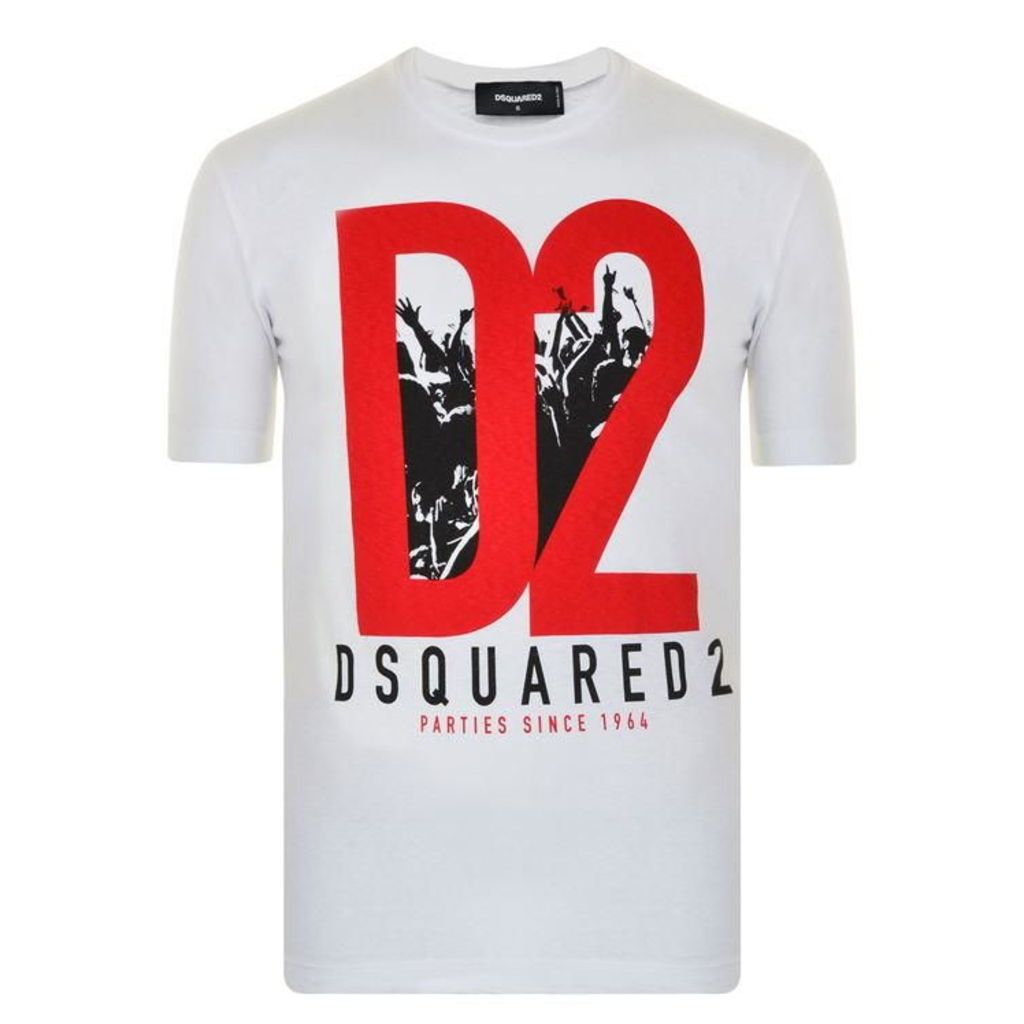 DSQUARED2 Printed Crew Neck T Shirt