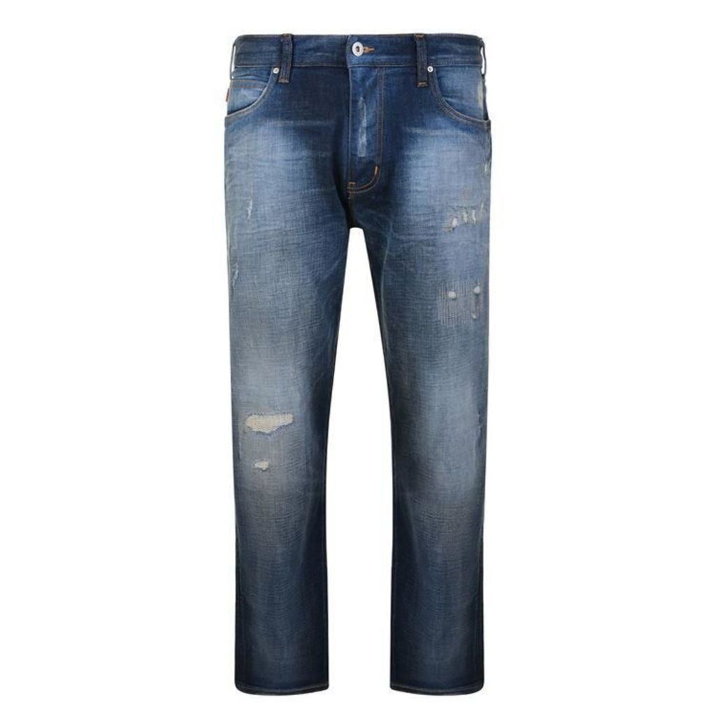 Emporio Armani Distressed Jeans