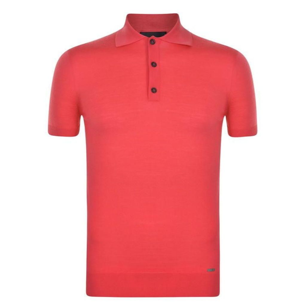 DSQUARED2 Short Sleeved Knitted Polo Shirt