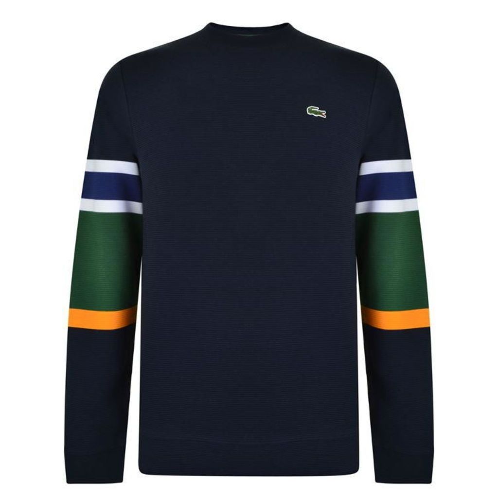 LACOSTE Colour Block Sleeve Sweatshirt