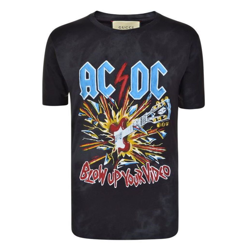 GUCCI Acdc Crew Neck T Shirt