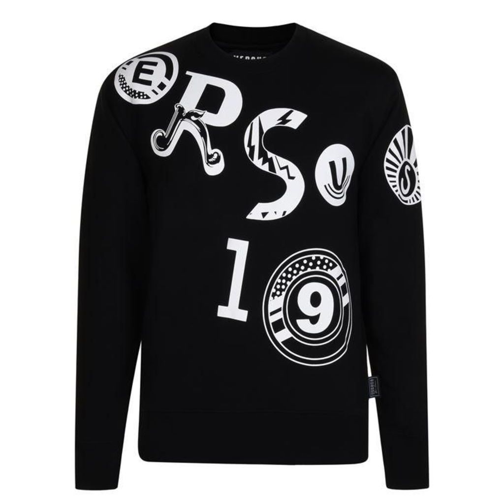 Versus Versace Large Cross Body Logo Sweatshirt