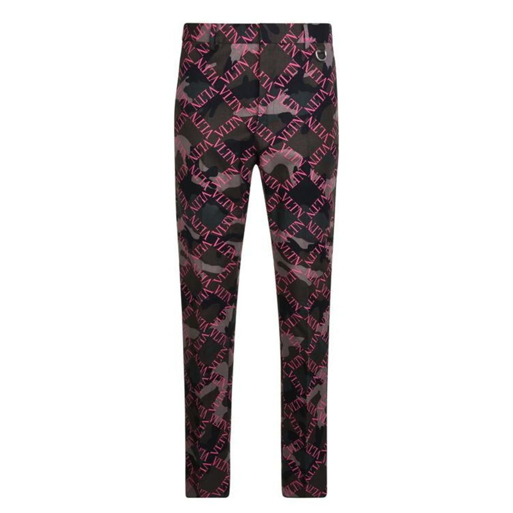 Valentino Vltn Camouflage Trousers