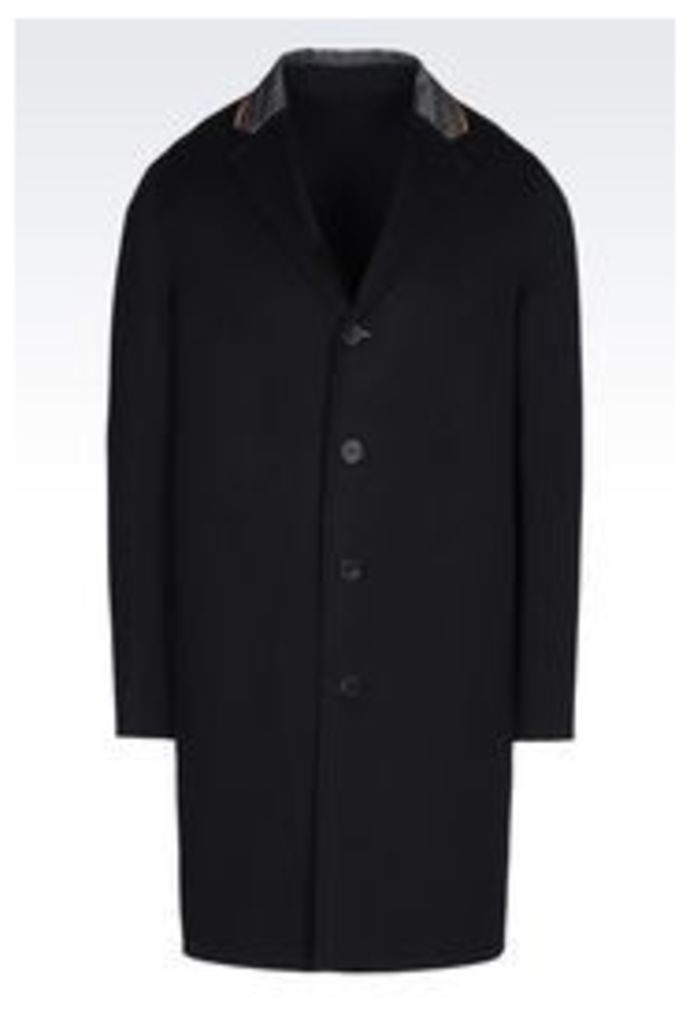 OFFICIAL STORE EMPORIO ARMANI COAT IN CASHMERE BLEND