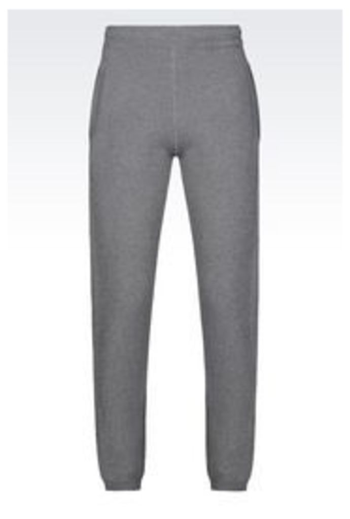 OFFICIAL STORE EMPORIO ARMANI TRACKSUIT TROUSERS IN WOOL