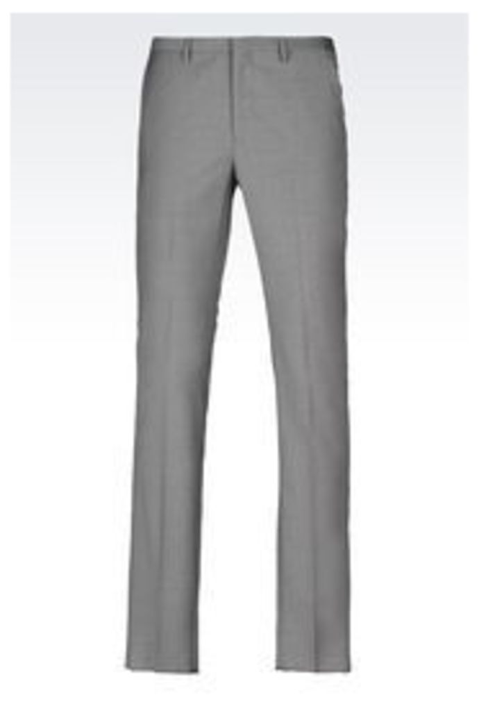 OFFICIAL STORE EMPORIO ARMANI VIRGIN WOOL TROUSERS