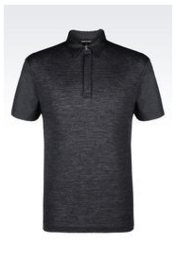 OFFICIAL STORE EMPORIO ARMANI POLO SHIRT IN JERSEY AND PIQUE