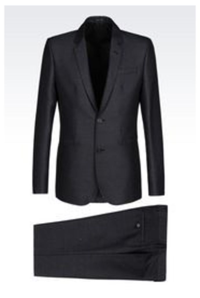 OFFICIAL STORE EMPORIO ARMANI SUIT IN WOOL BLEND
