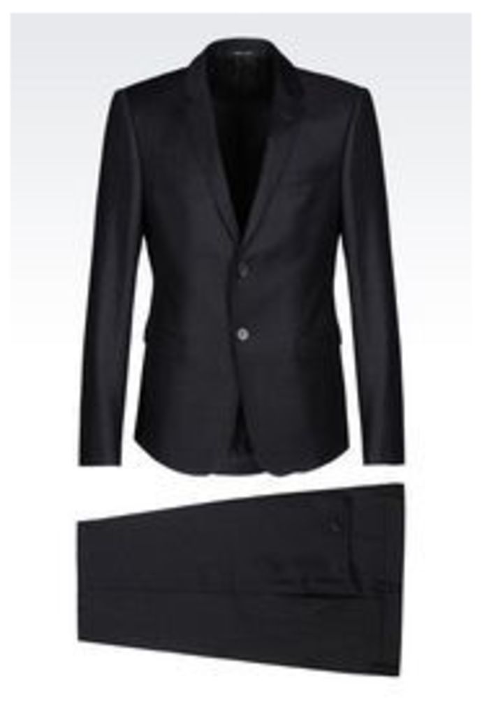 OFFICIAL STORE EMPORIO ARMANI SUIT IN WORSTED WOOL