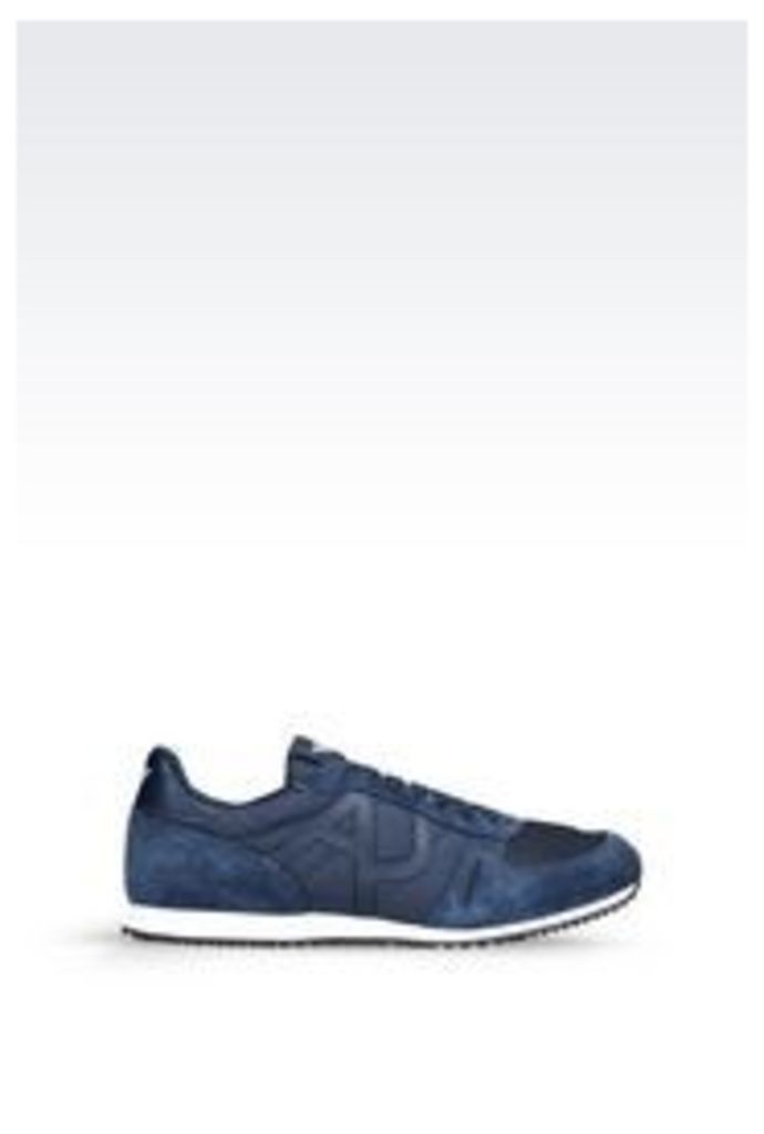 OFFICIAL STORE ARMANI JEANS SNEAKER IN TECHNICAL FABRIC