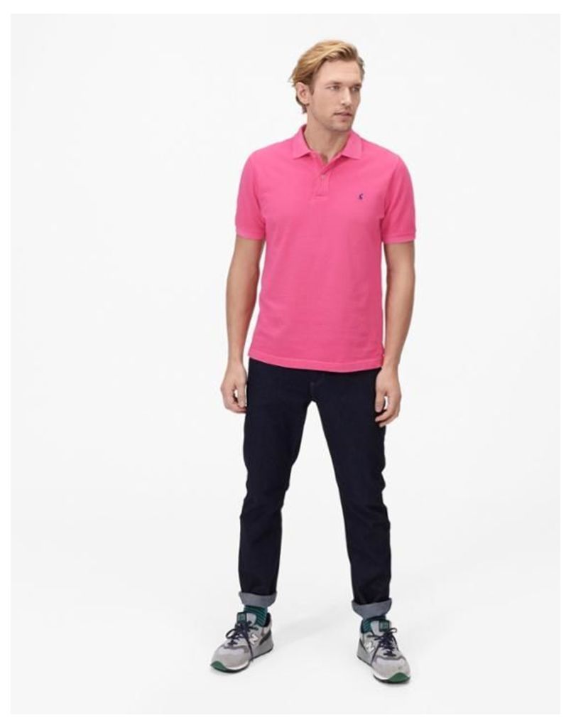 Pink Woody Classic Fit Polo Shirt  Size S | Joules UK