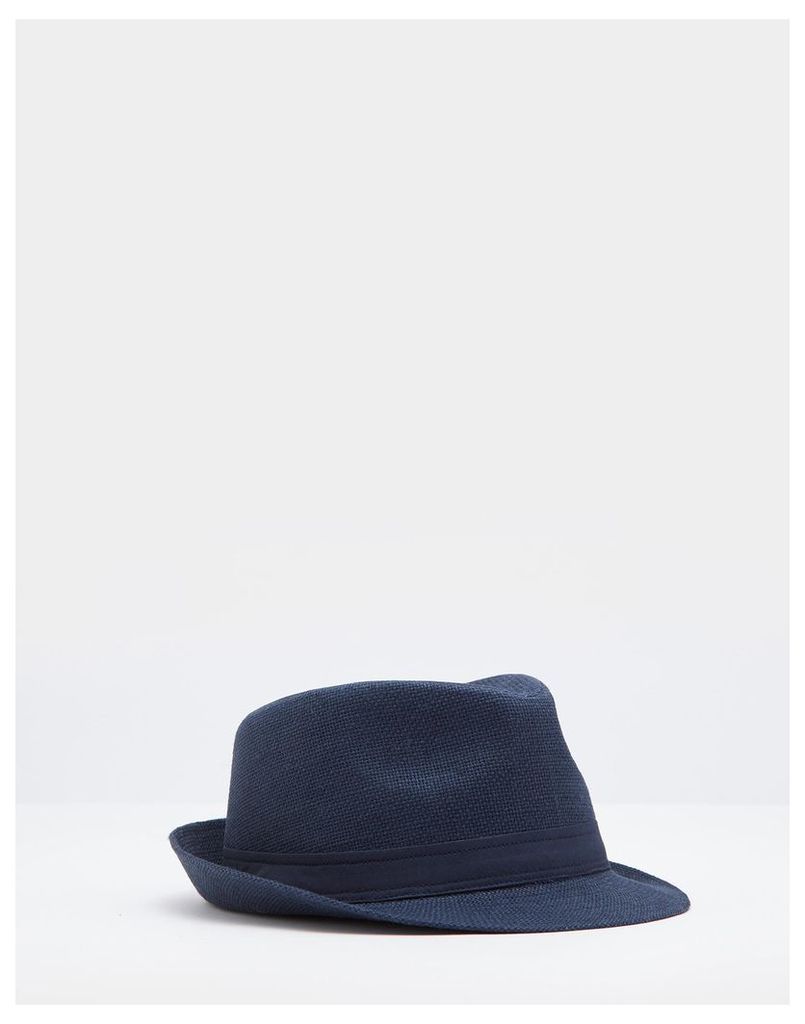 Navy Halstow Trilby Hat  Size S/M | Joules UK
