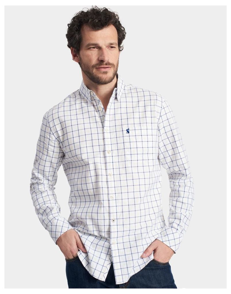 Chalk Check Wilby Classic Fit Shirt  Size XXL | Joules UK