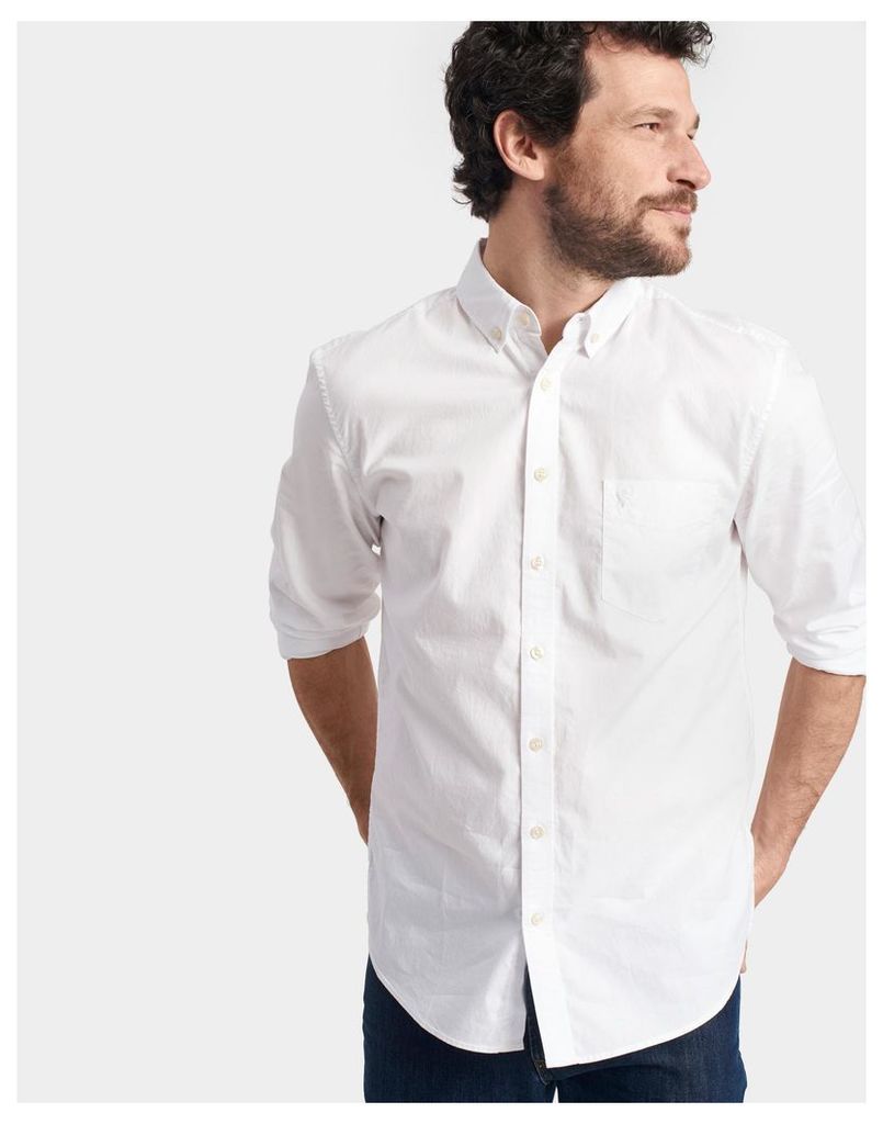 White Lambert Classic Fit Shirt  Size L | Joules UK