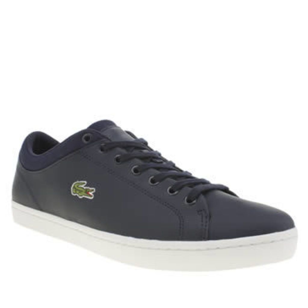 Lacoste Navy Straightset Trainers