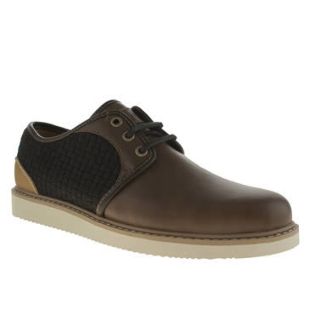 Timberland Brown Newmarket Mixed Oxford Mens Shoes