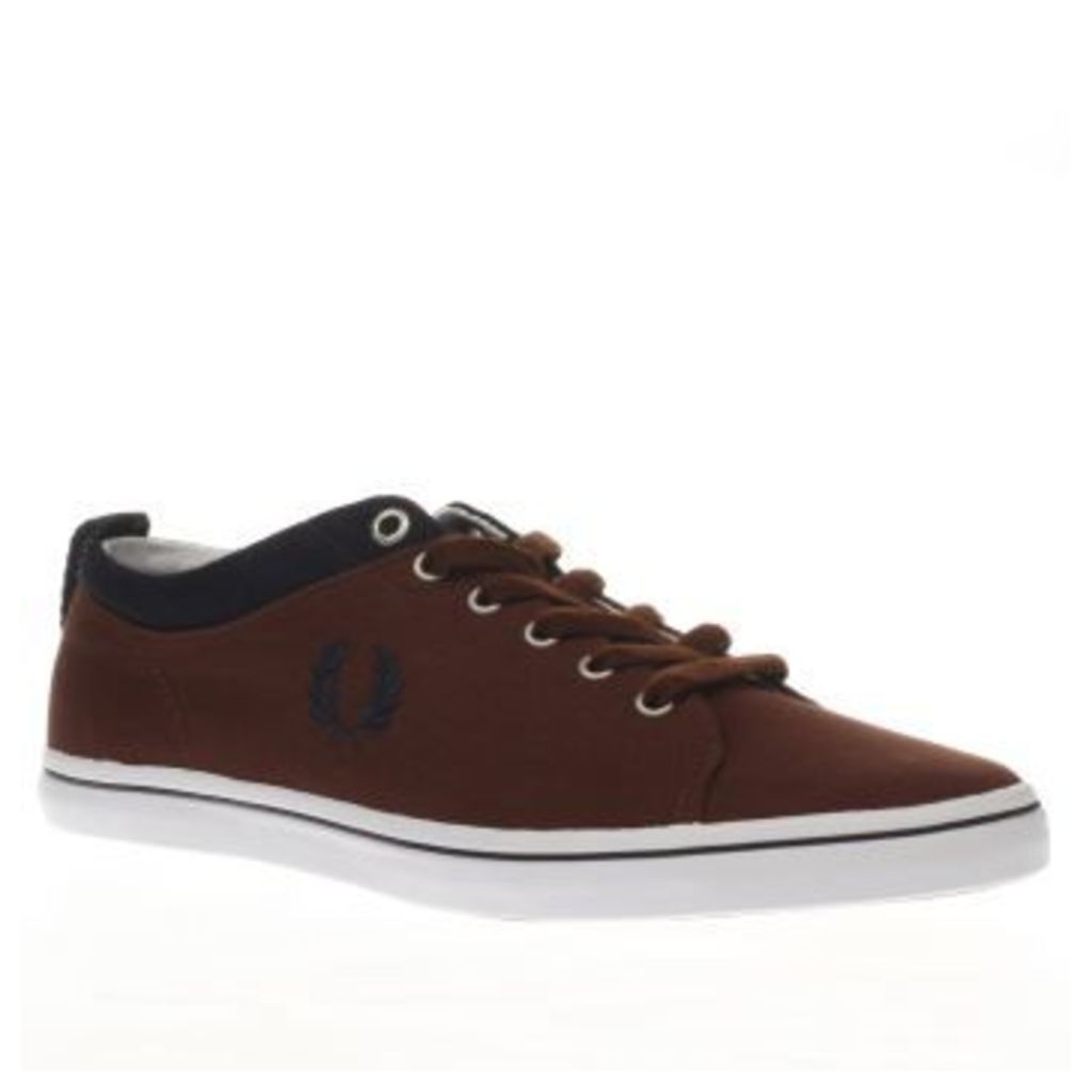 Fred Perry Brown Hallam Mens Trainers