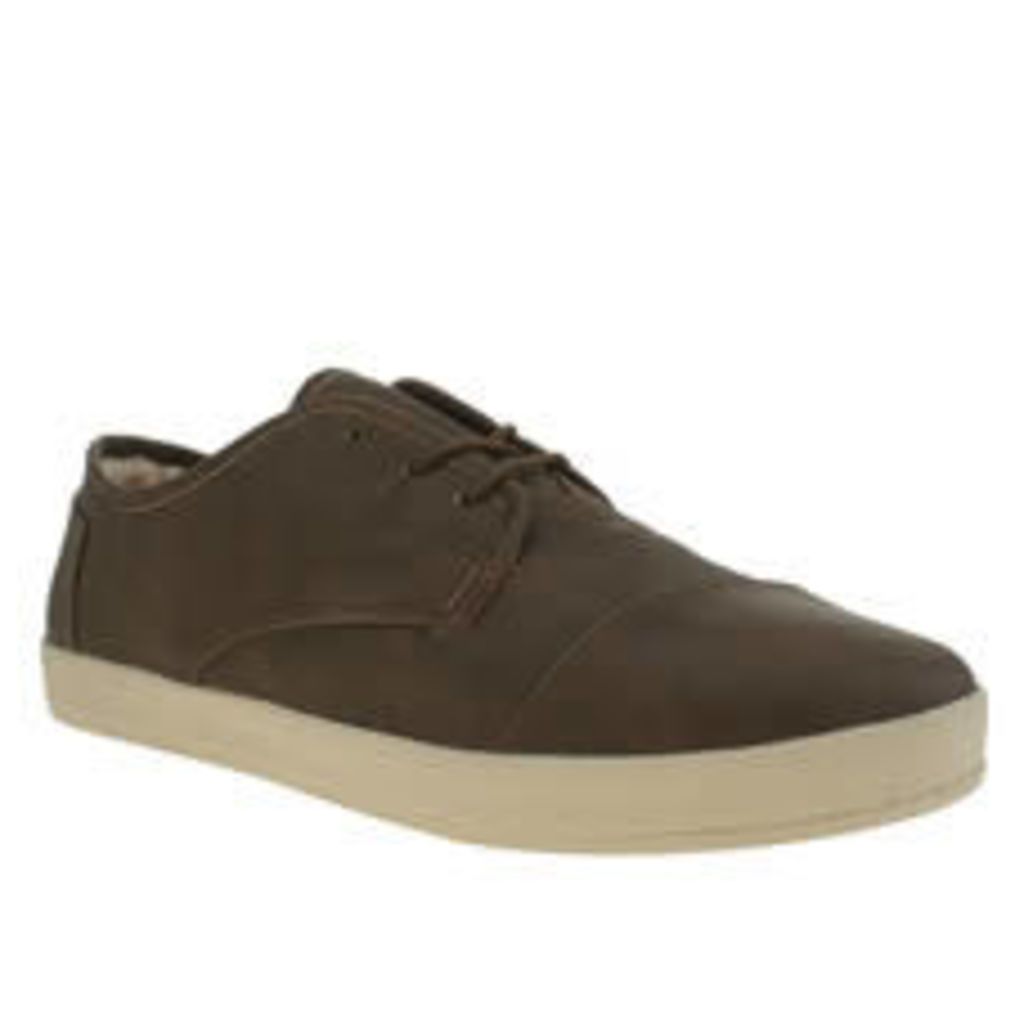 Toms Brown Paseo Shearling Mens Shoes