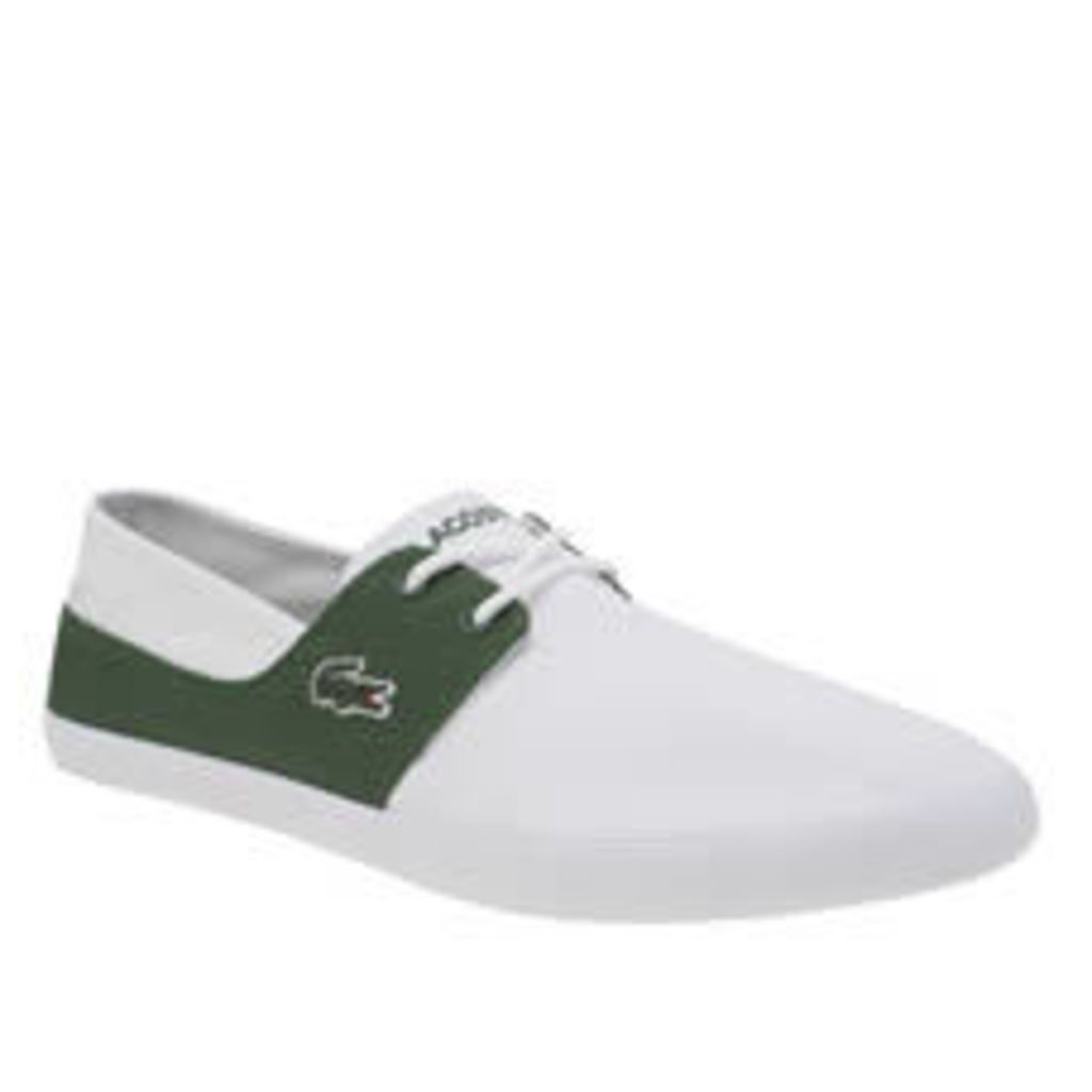 Lacoste White & Green Marice Lace Mens Trainers