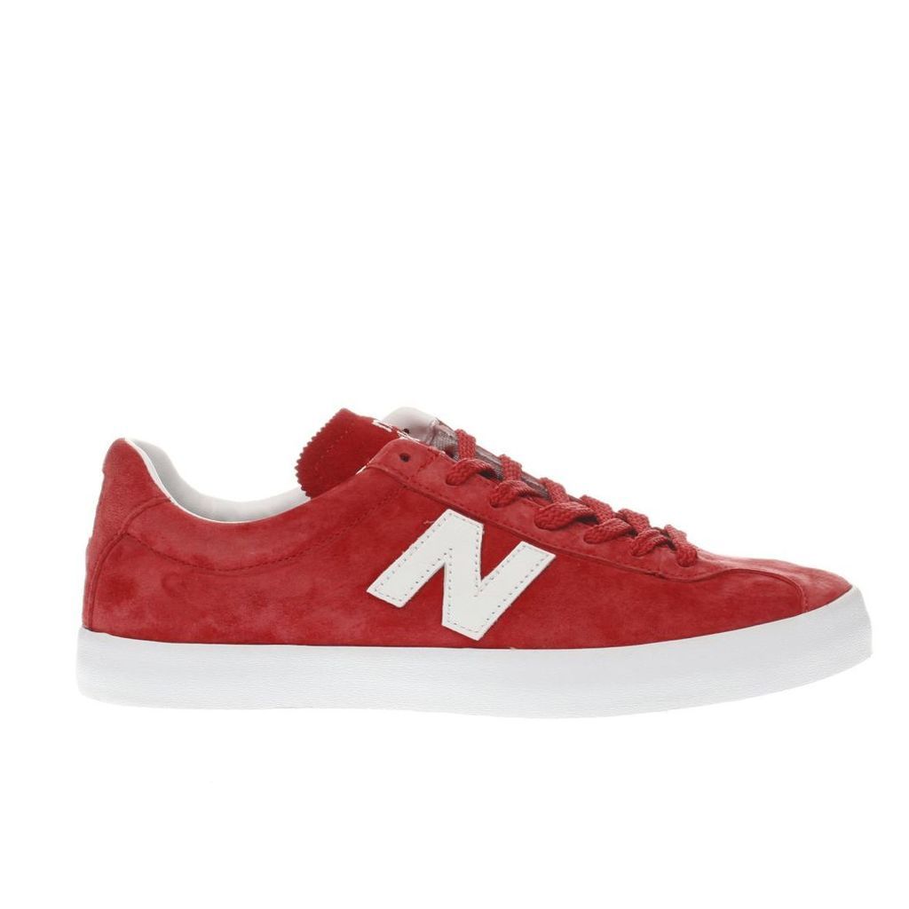 new balance red tempus trainers