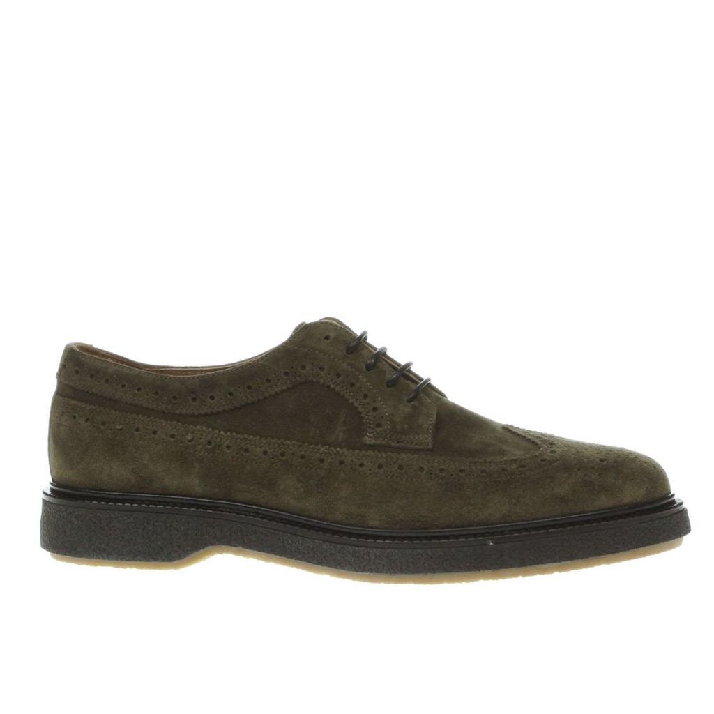 red or dead khaki mr morgan long wing shoes