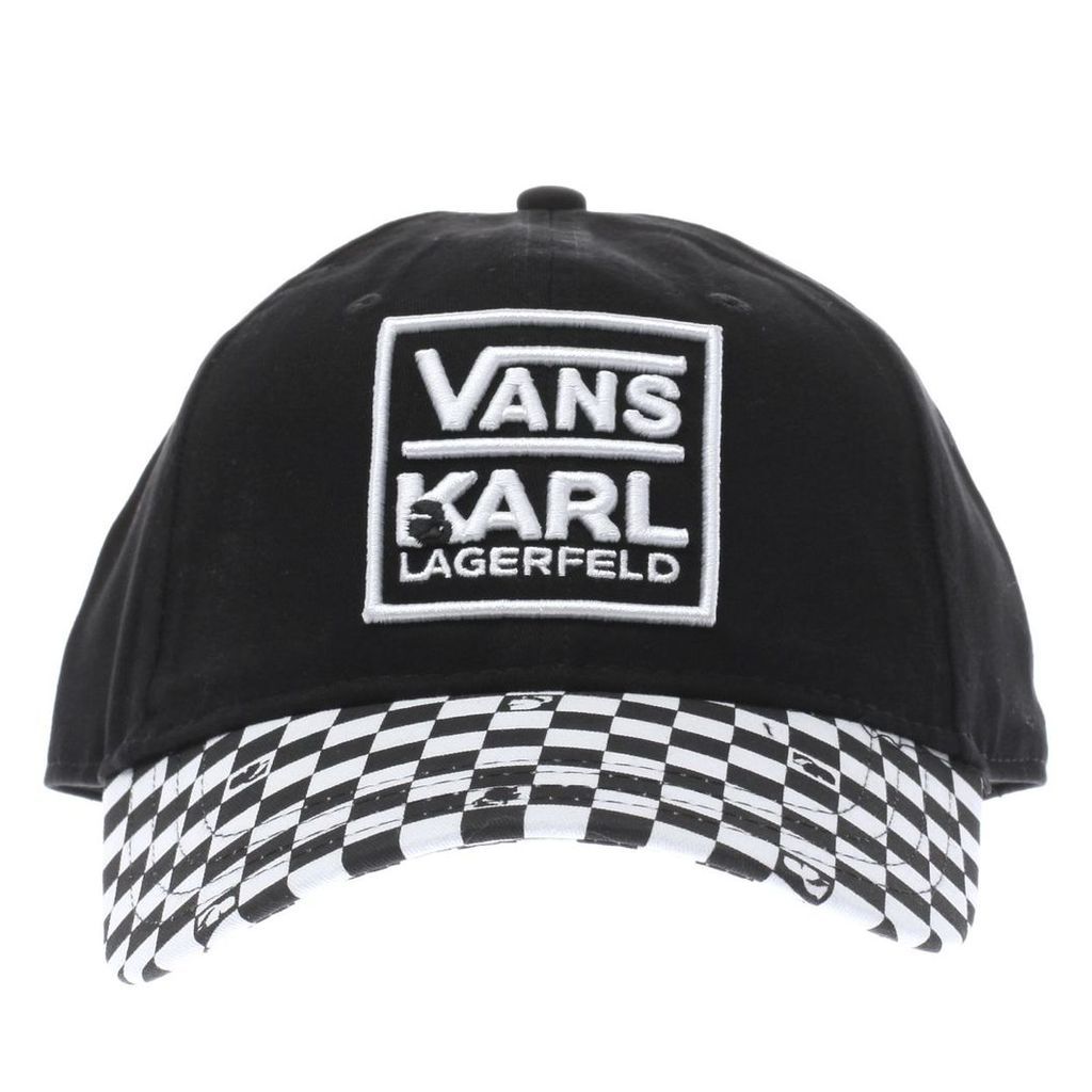 vans black & white karl lagerfeld dugout hat