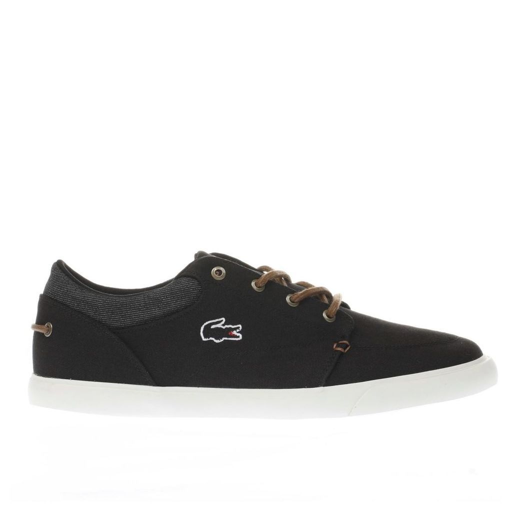 lacoste black bayliss vulc trainers