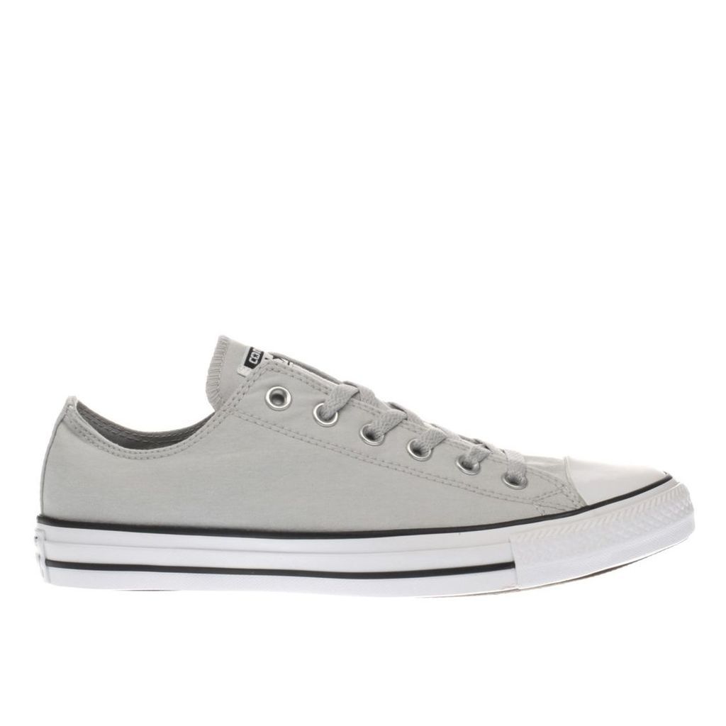 converse light grey all star ox chambray trainers