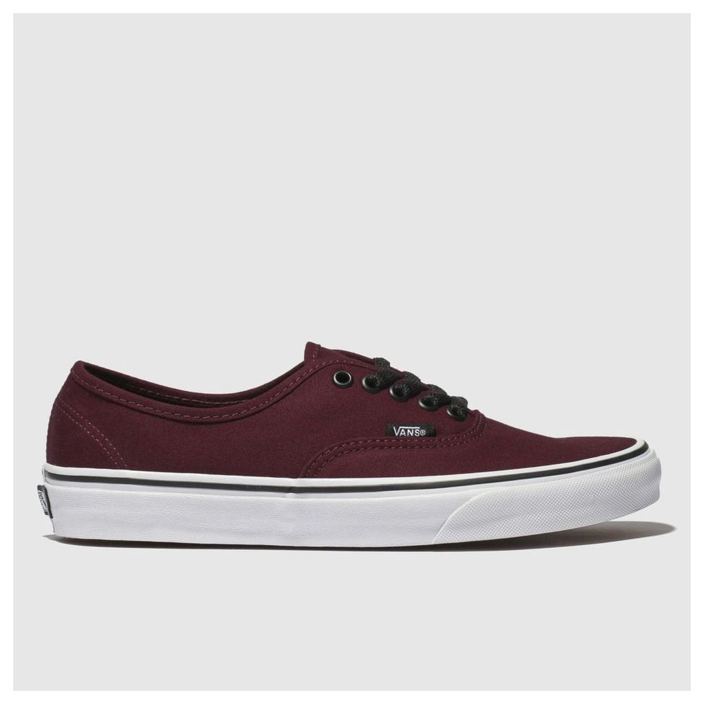 Burgundy Authentic Trainers