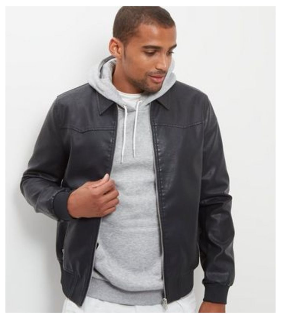 Black Leather-look Jacket