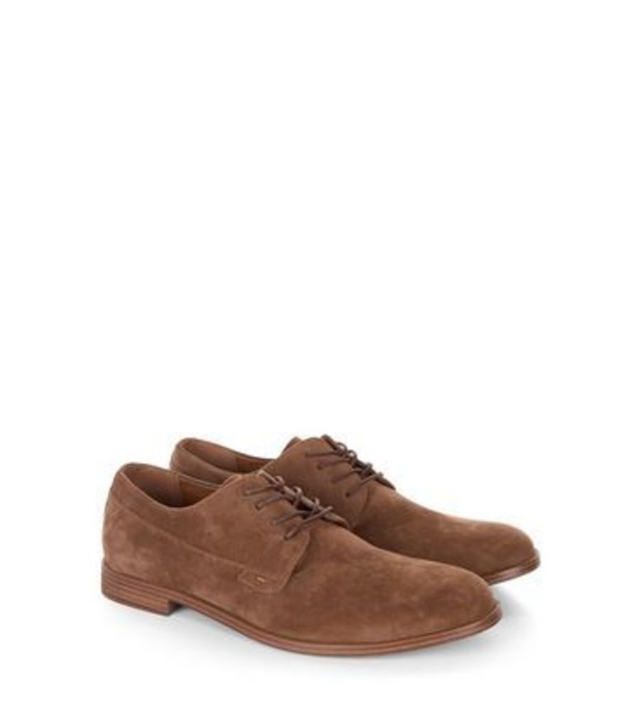 Brown Suedette Lace Up Brogues