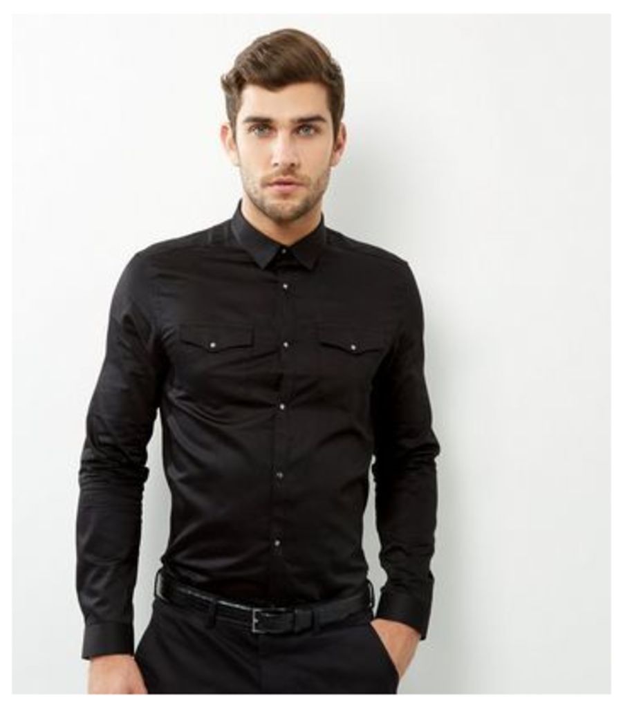 Black Long Sleeve Western Shirt