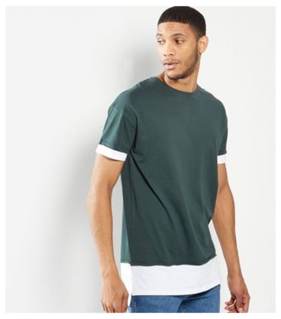 Green Longline Layered T-Shirt