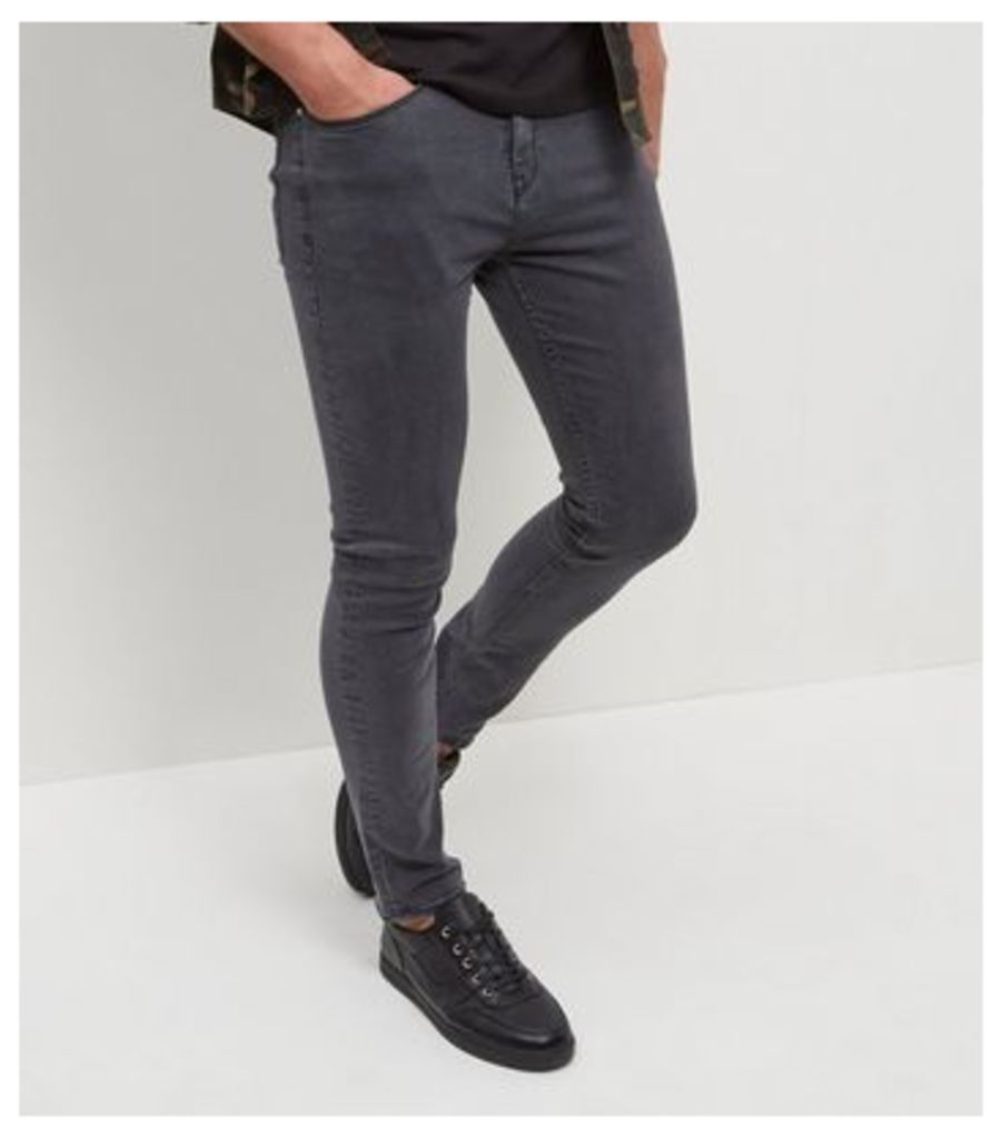 Grey Skinny Stretch Jeans New Look