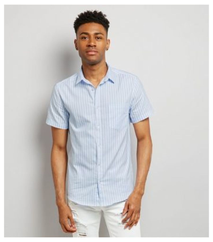Blue Stripe Short Sleeve Shirt