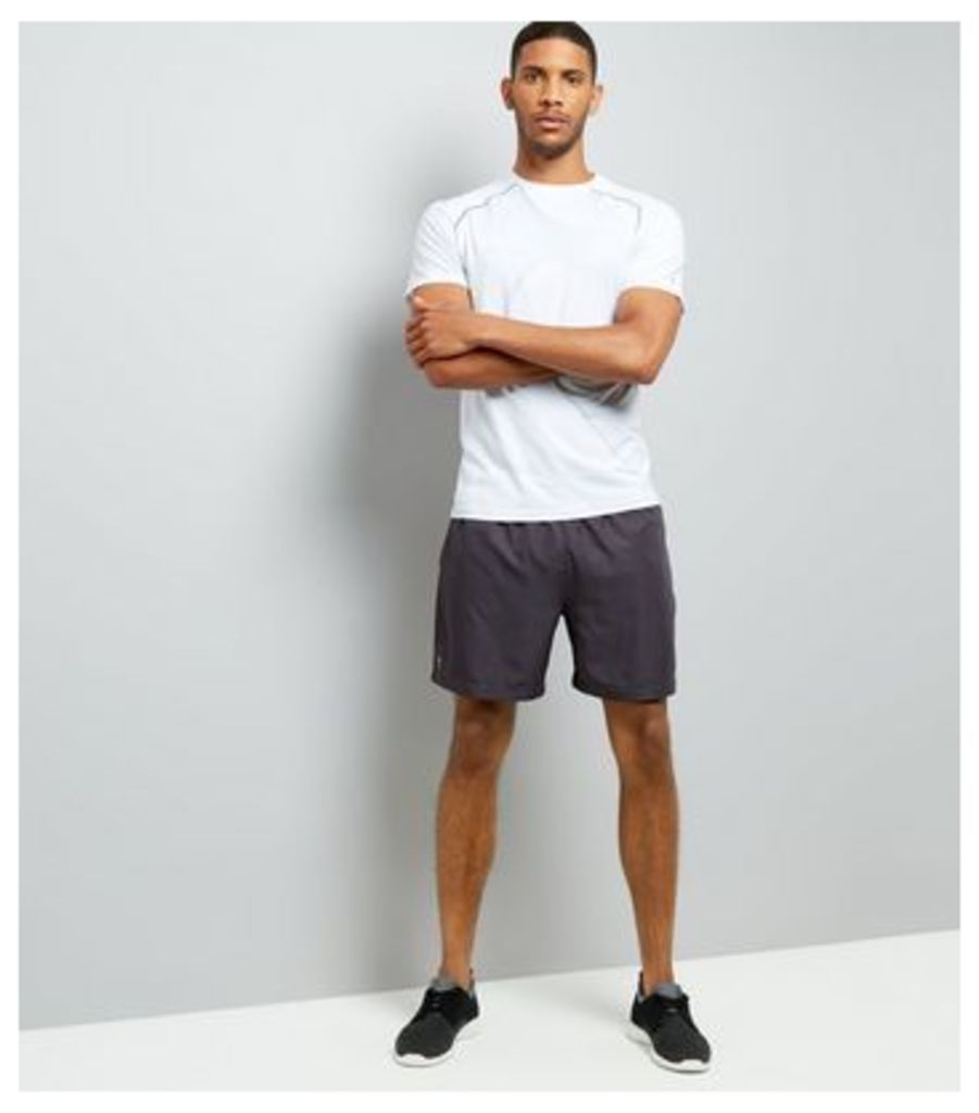 Grey Running Shorts New Look