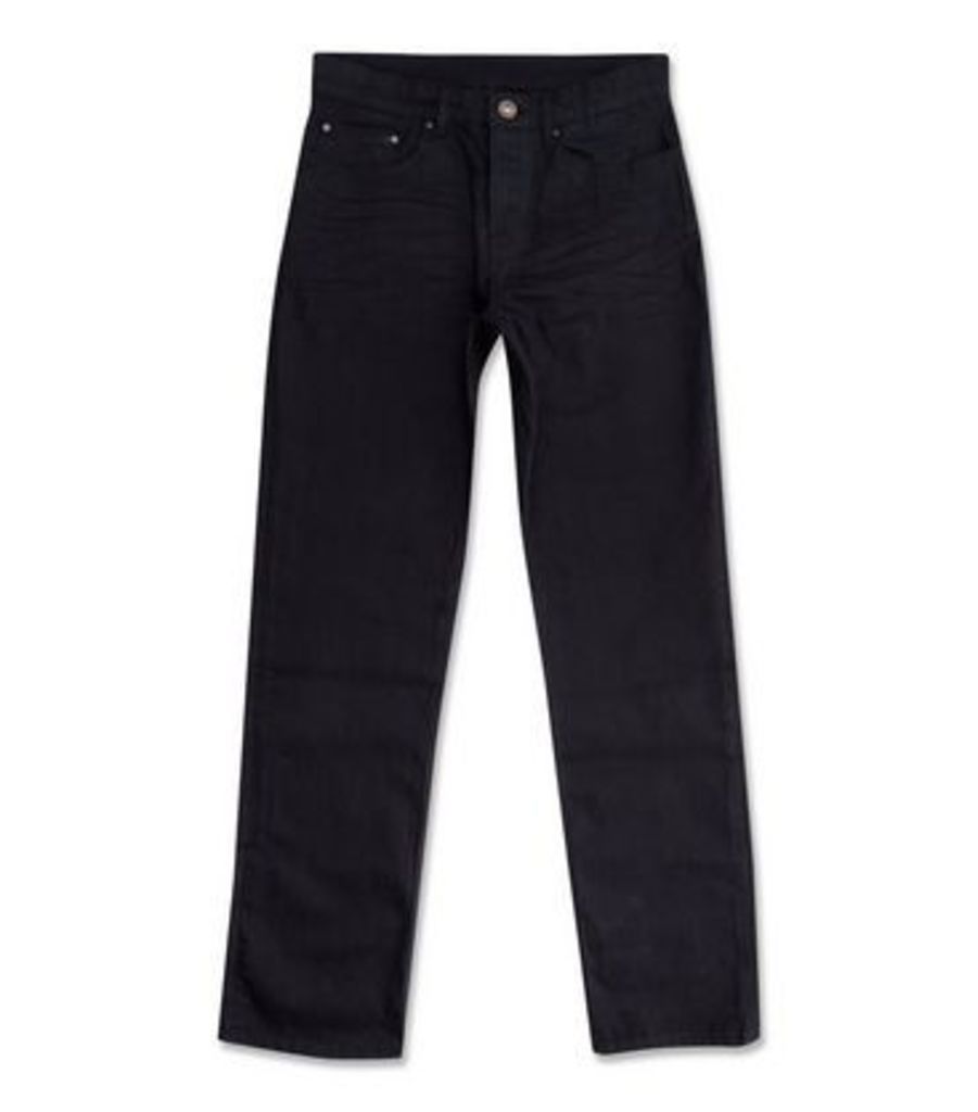 Black Straight Fit Jeans New Look