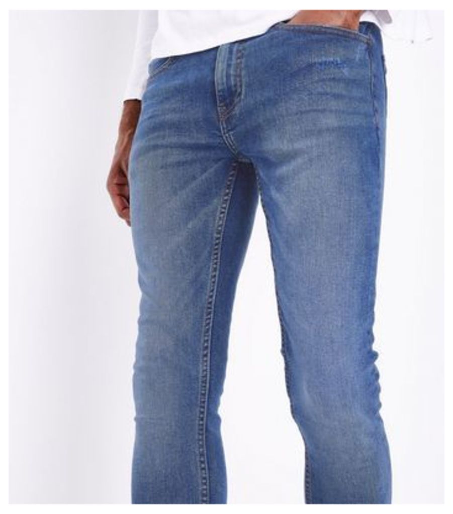 Blue Super Skinny Stretch Jeans New Look