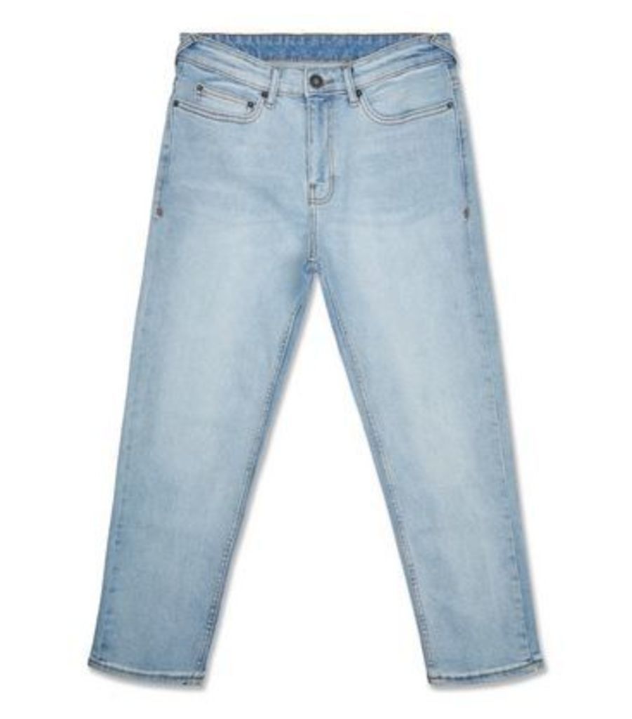 Pale Blue Slim Crop Jeans New Look