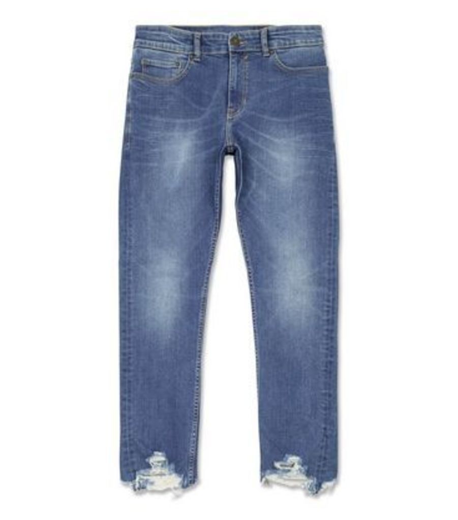 Bright Blue Skinny Stretch Jeans New Look